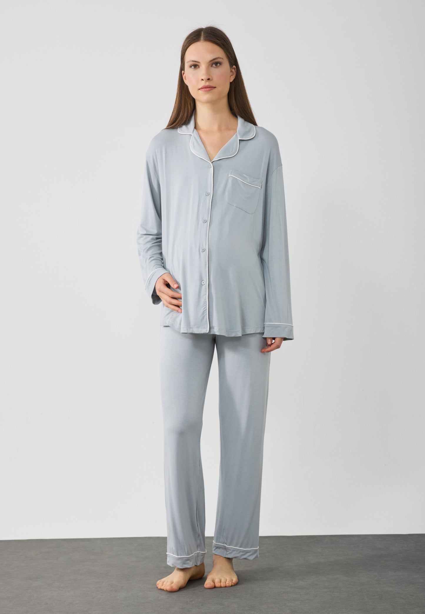  Pyjamas - Grey/white