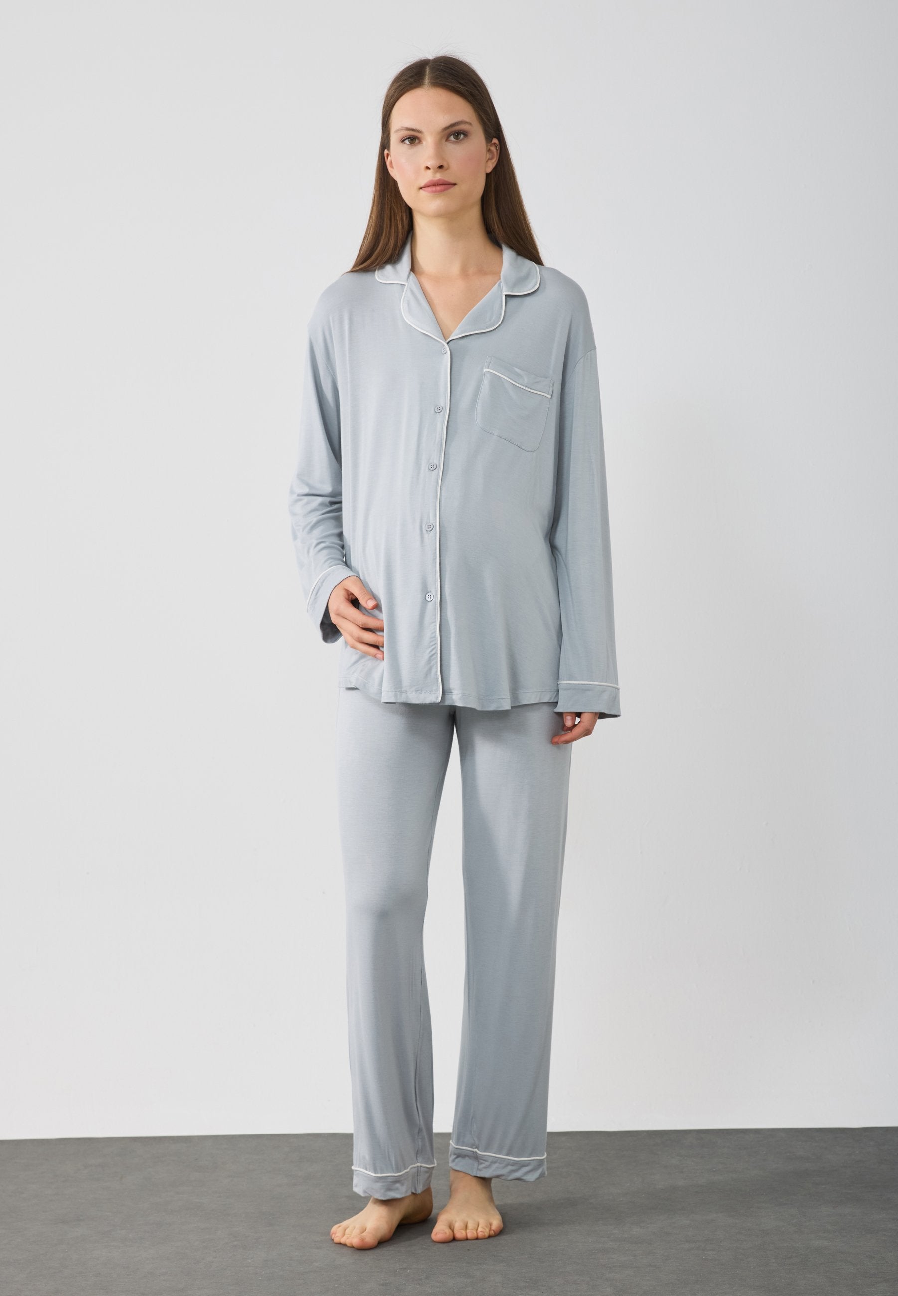  Pyjamas - Grey/white