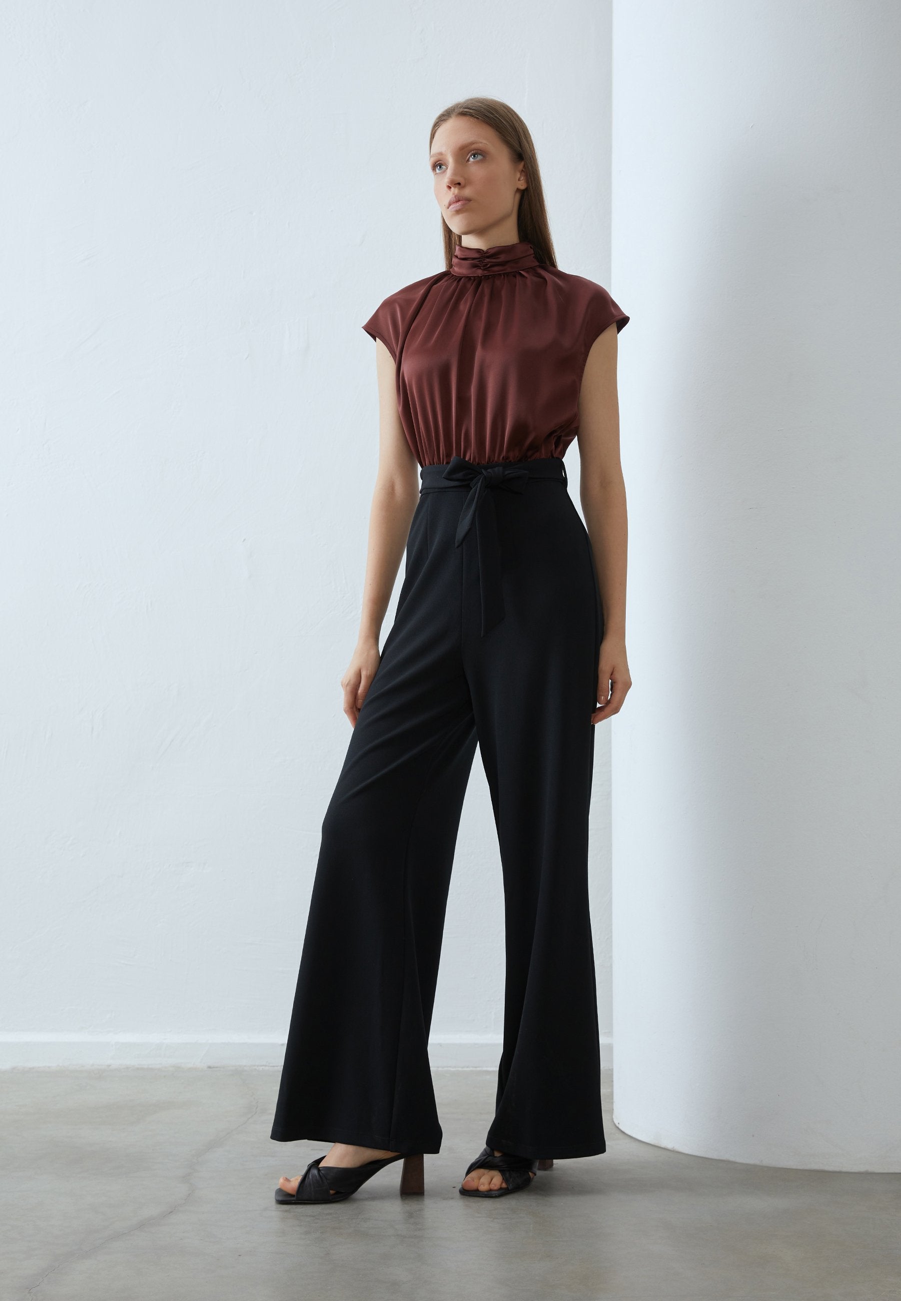 Anna Field Jumpsuit - Brown/dark Blue