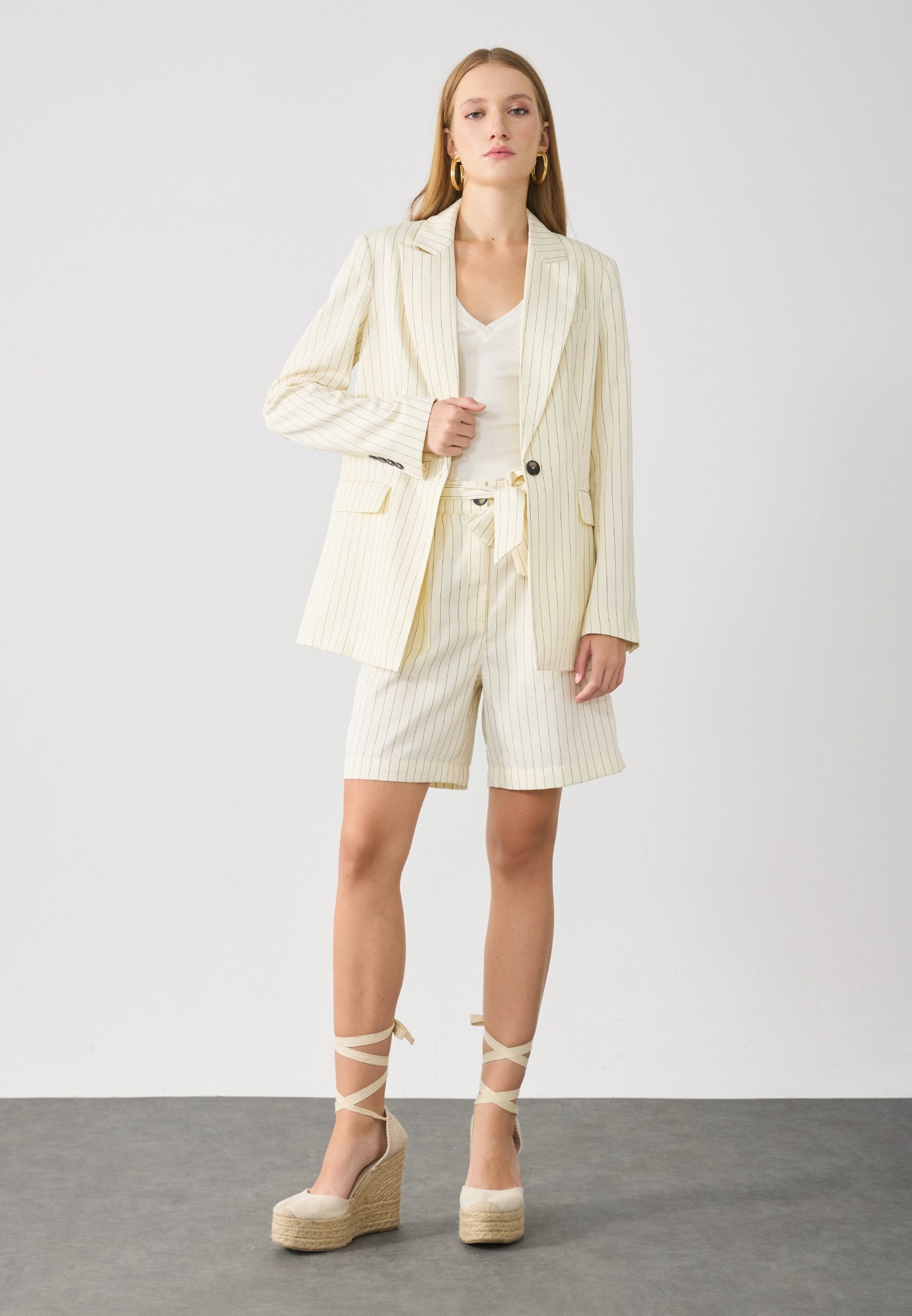 Anna Field Blazer - White