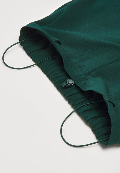 Anna Field ADAPTIVE WIDE LEG PANTS - Trousers - Dark Green