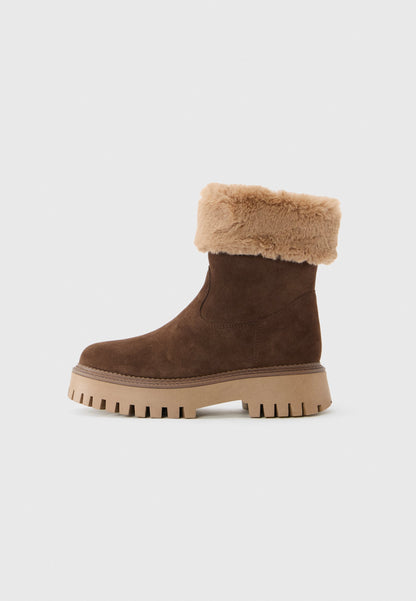 Anna Field LEATHER - Winter Boots - Dark Brown