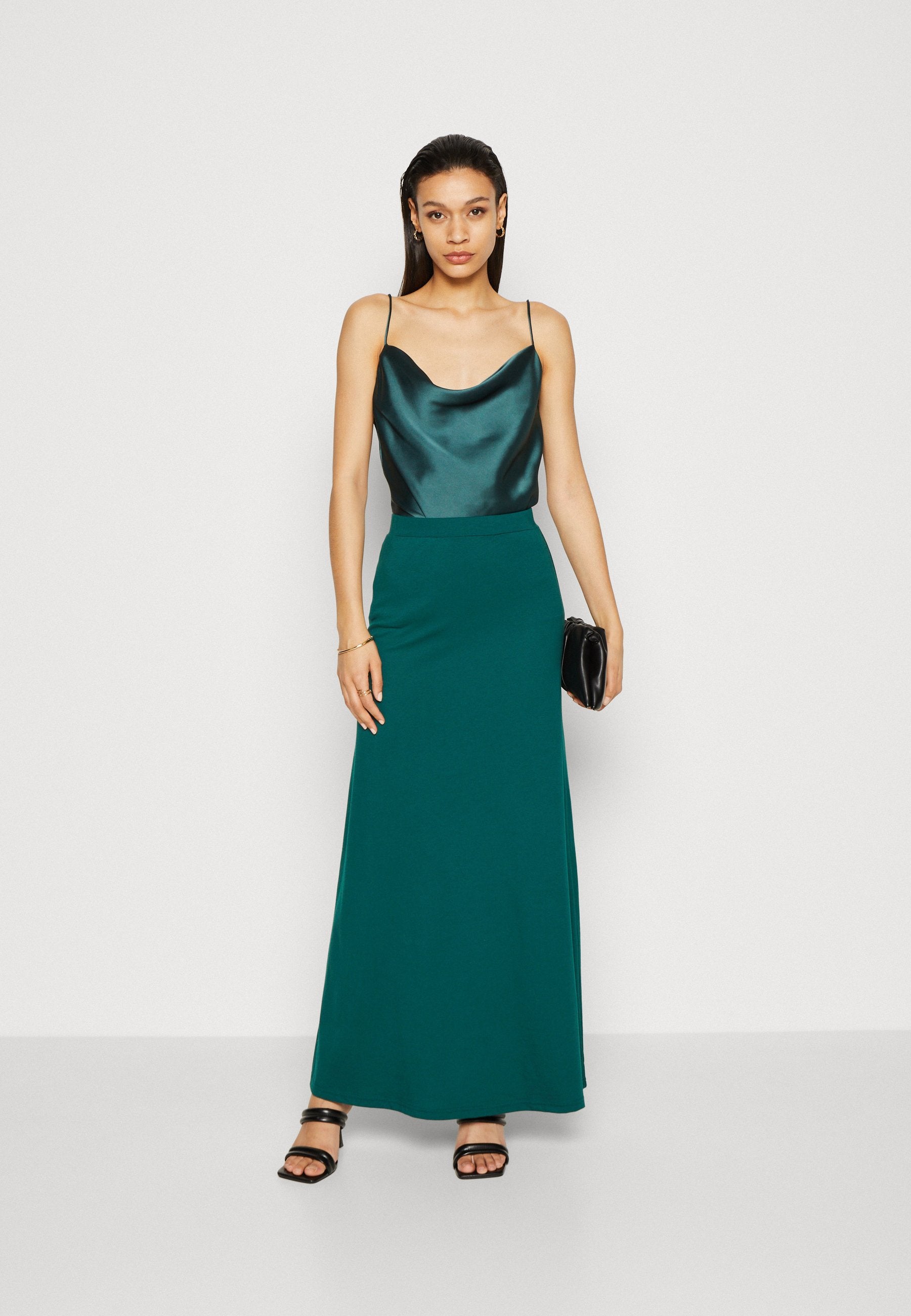 Anna Field Maxi Skirt - Dark Green