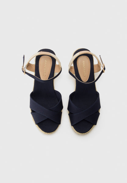 Anna Field Platform Sandals - Dark Blue