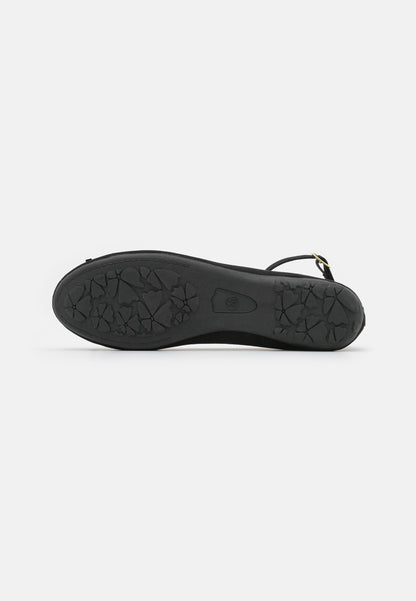 Anna Field Ankle Strap Ballet Pumps - Black