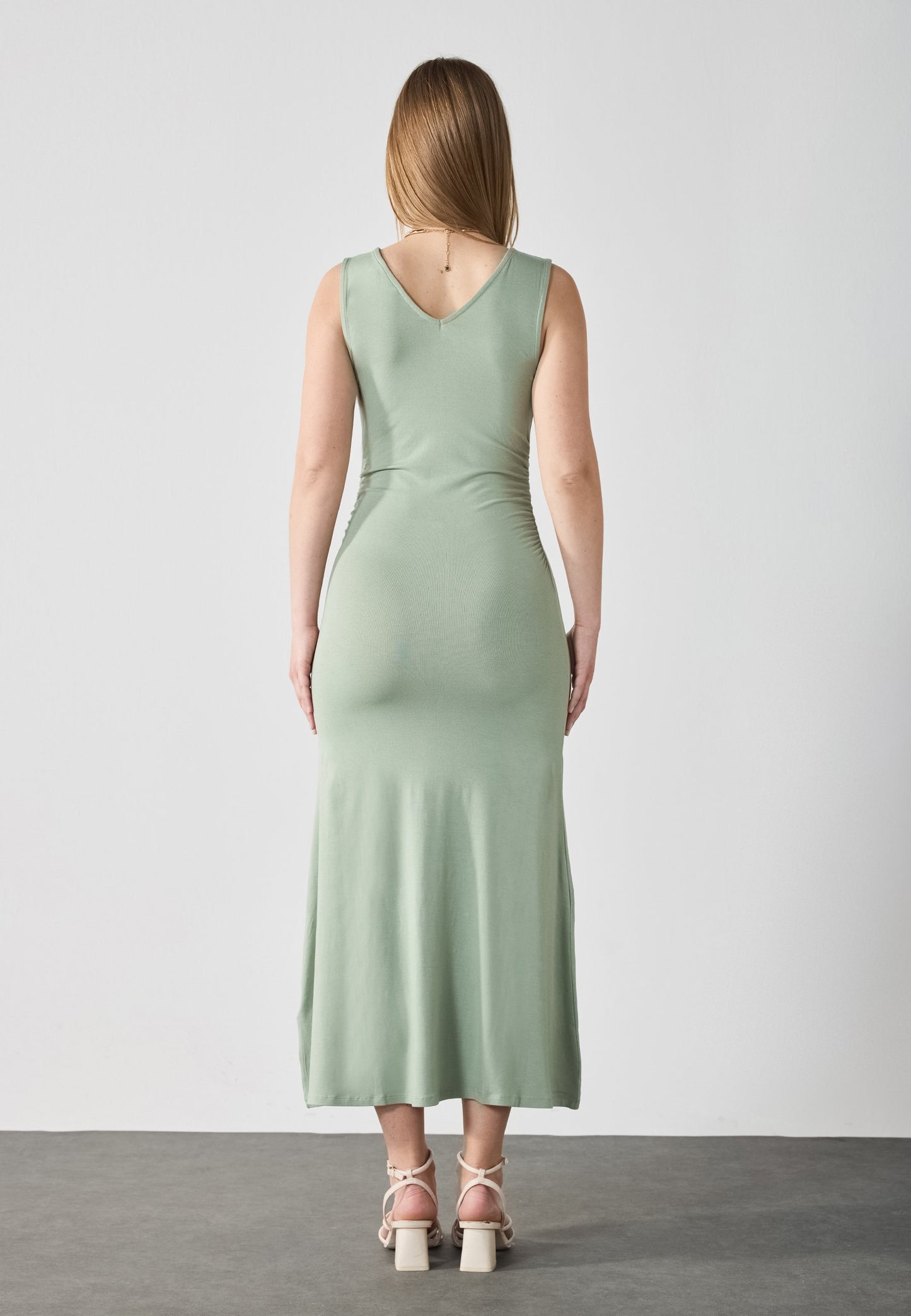 Anna Field Jersey Dress - Sage Green