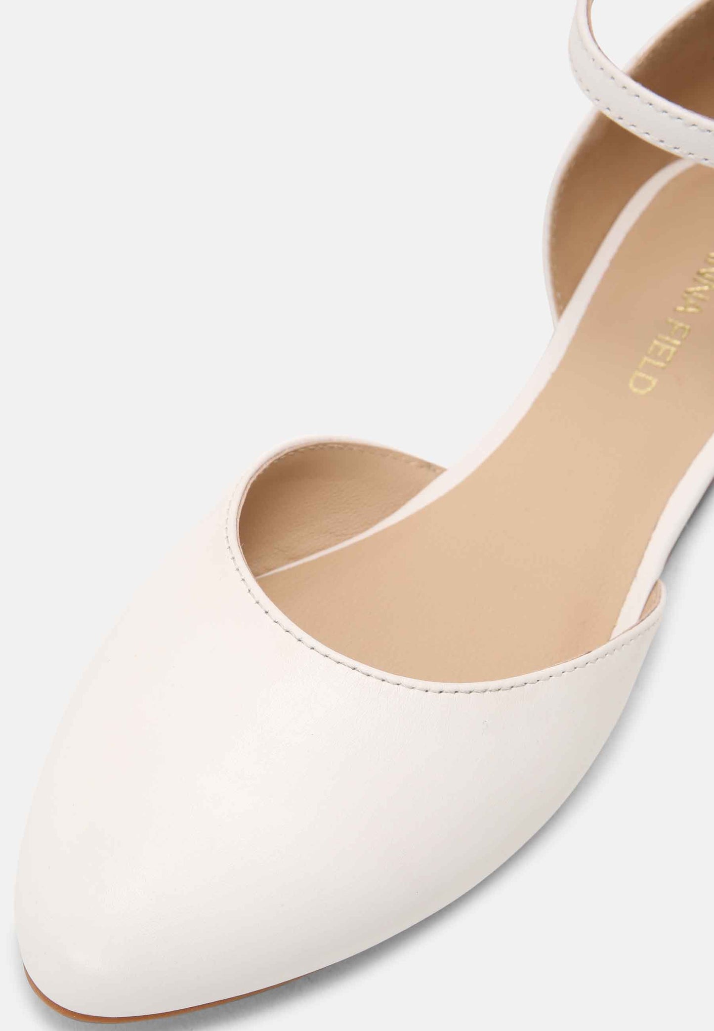 Leather - Ankle Strap Ballet Pumps