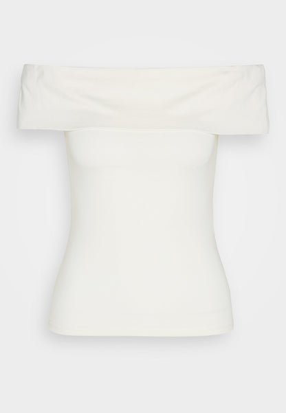 Anna Field OFF SHOULDER TOP - Basic T-shirt - Off-white