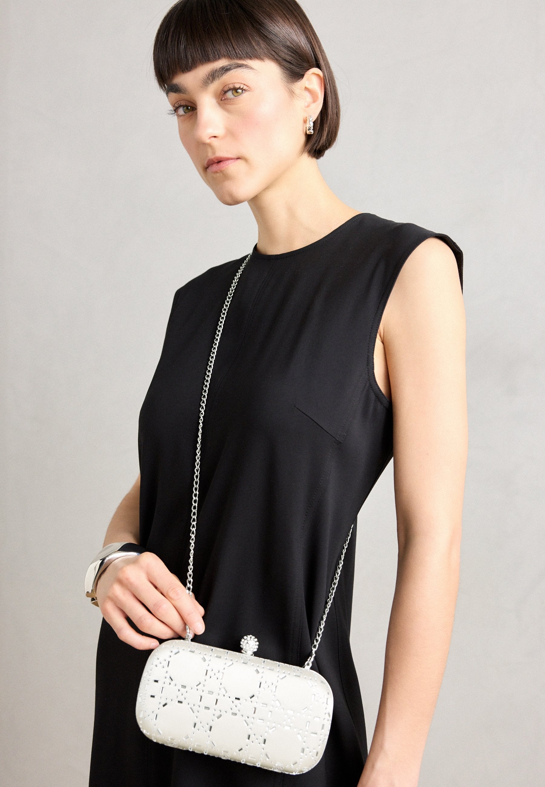 Anna Field Clutch - Beige/silver-coloured