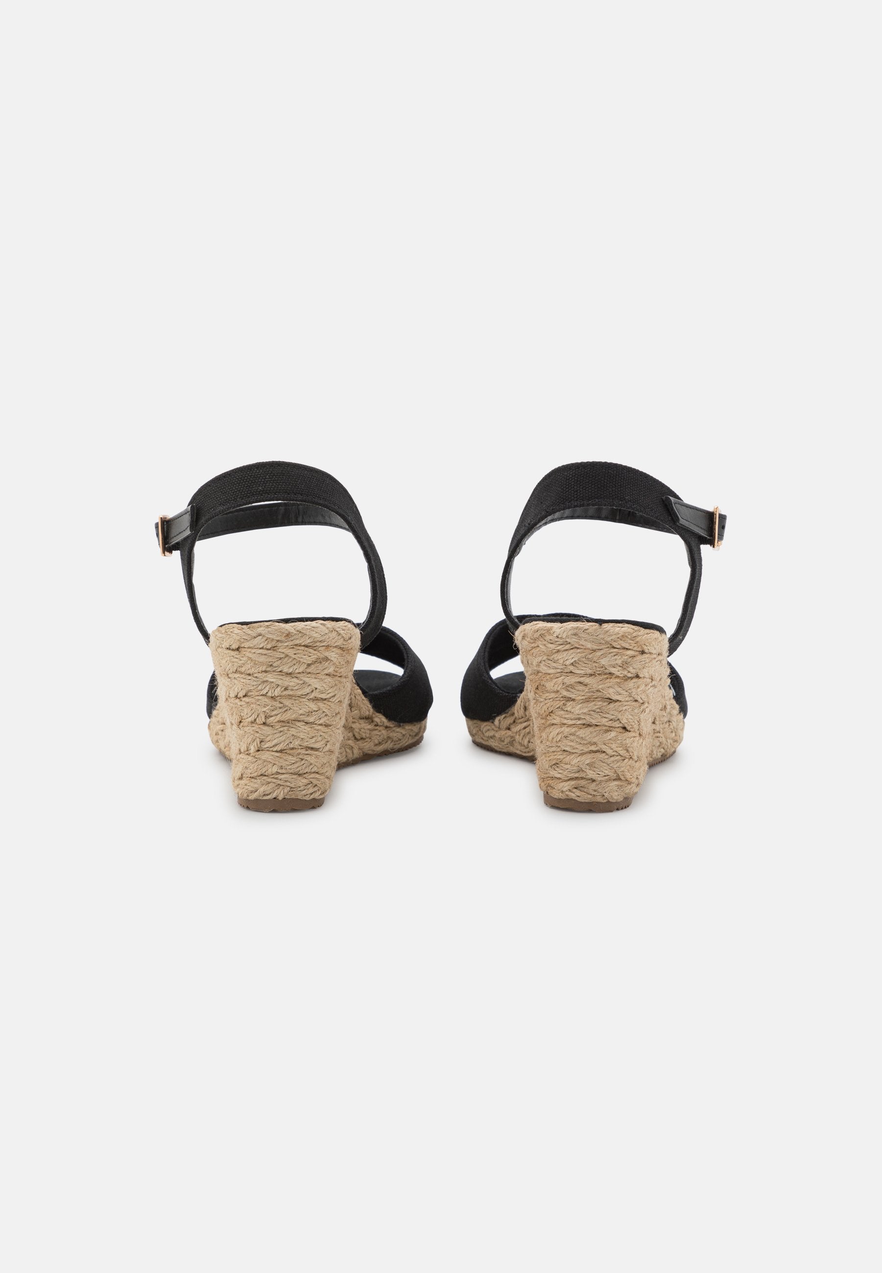 Anna Field Wedge Sandals - Black