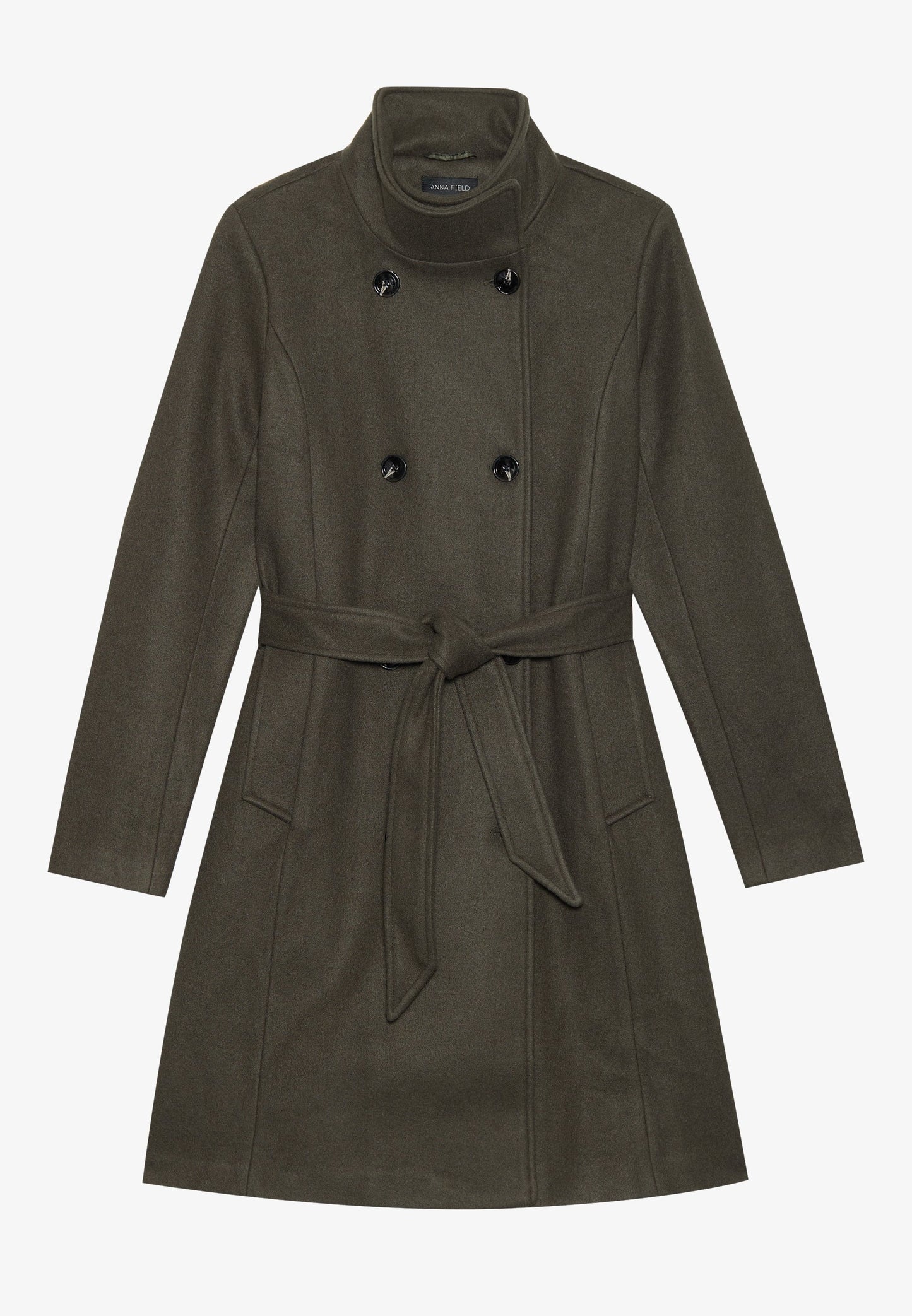Anna Field Classic Coat - Dark Green