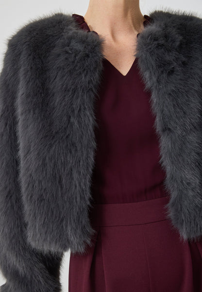 Anna Field CROPPED - Winter Jacket - Grey