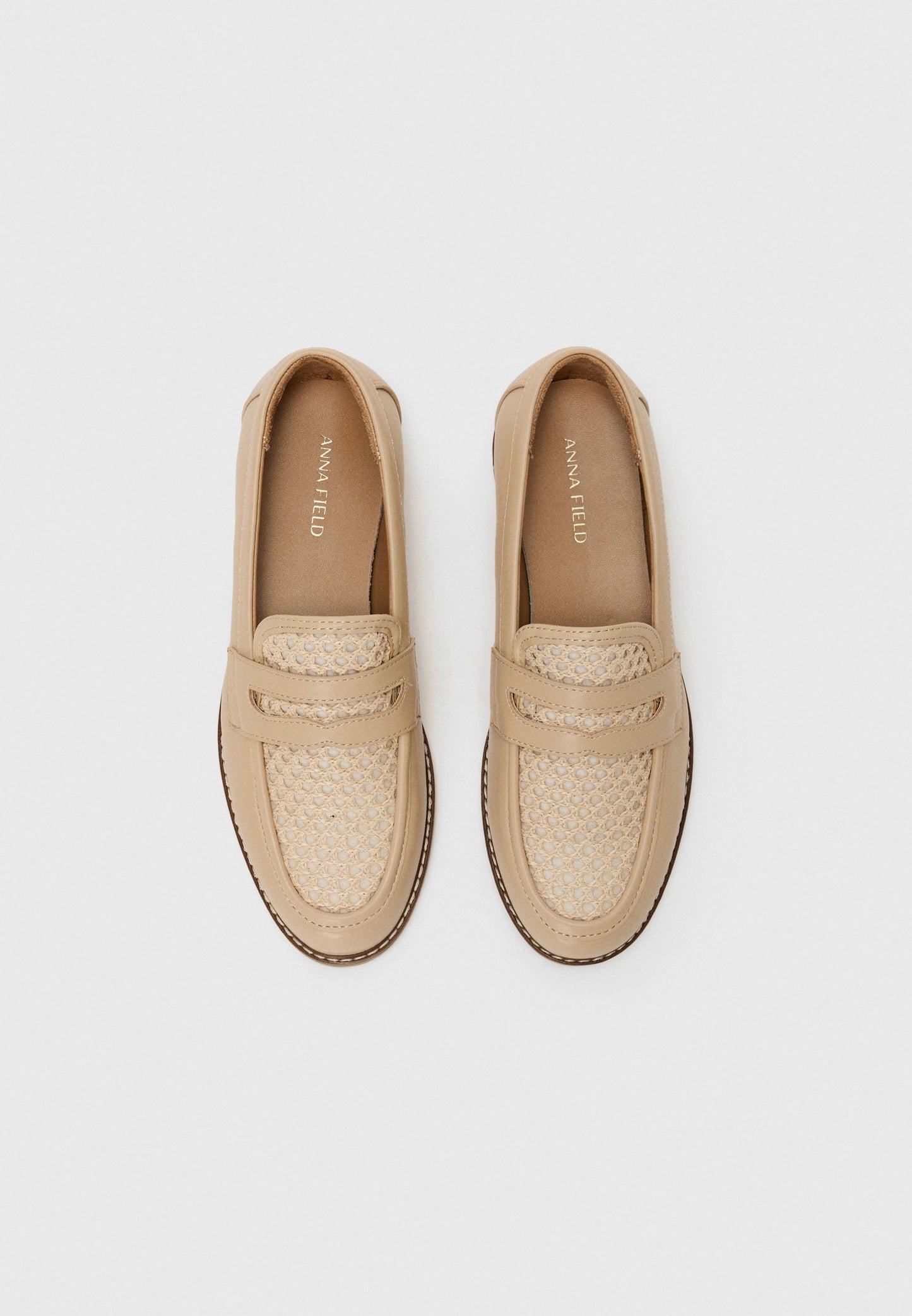 Anna Field Moccasins - Beige