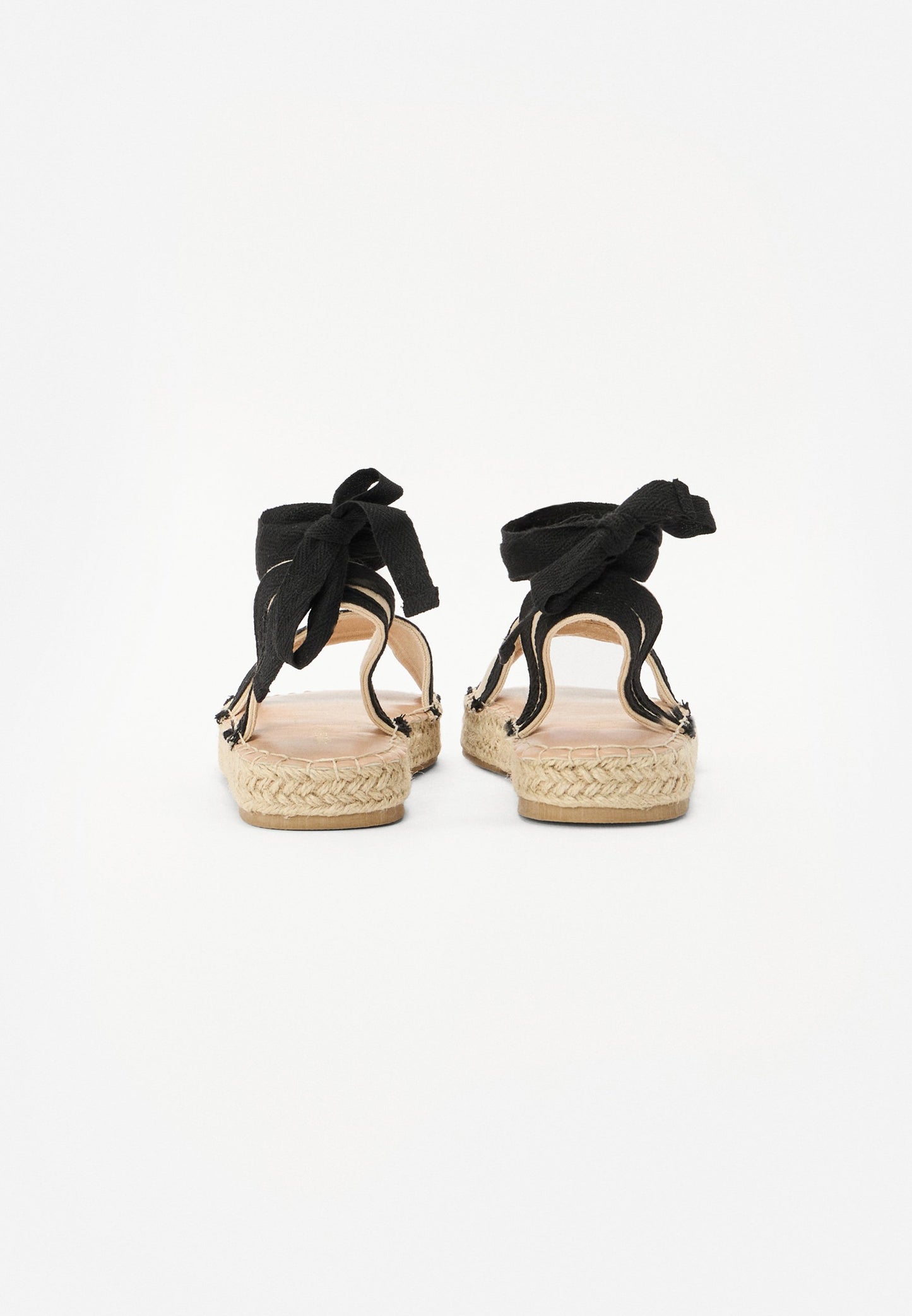  Ankle Cuff Sandals - Beige/black