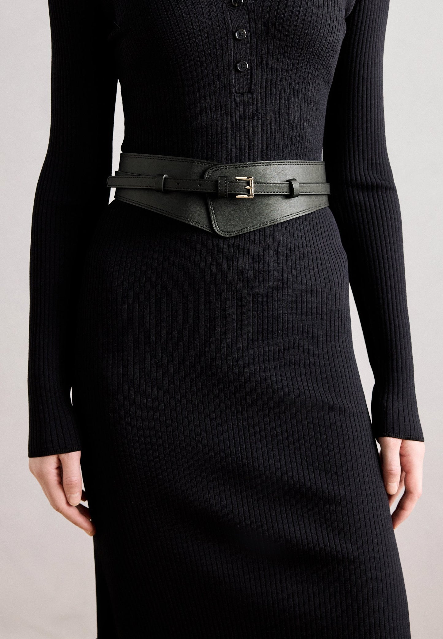 Anna Field LEATHER - Waist Belt - Black