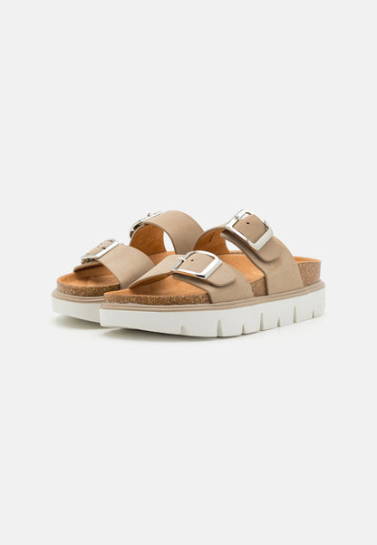 Anna Field Mules - Taupe