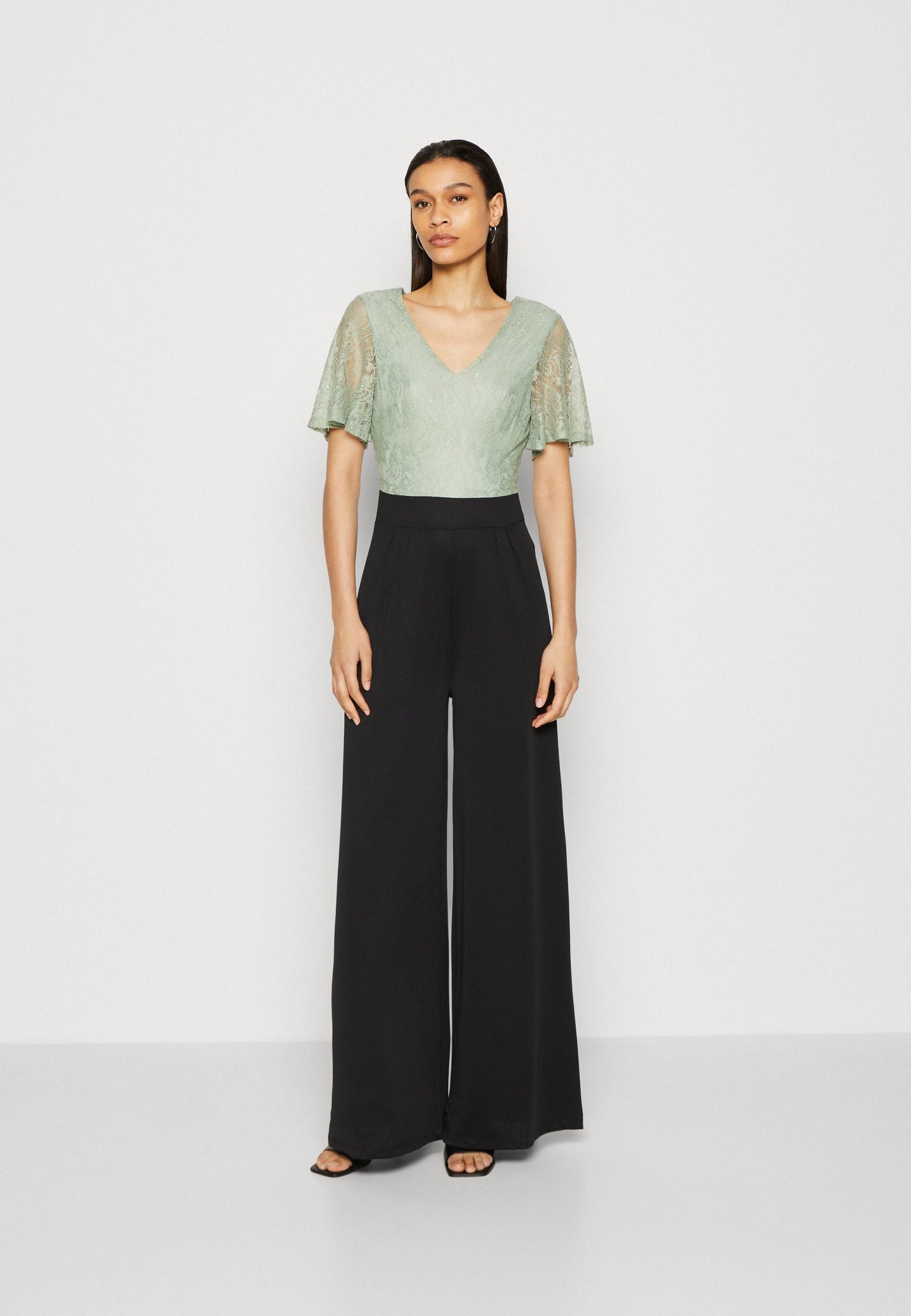 Anna Field Jumpsuit - Light Green/Black
