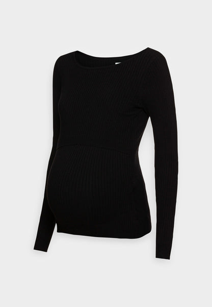  Nursing Overlap - Jumper - Black