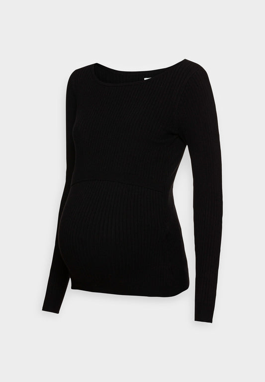  Nursing Overlap - Jumper - Black
