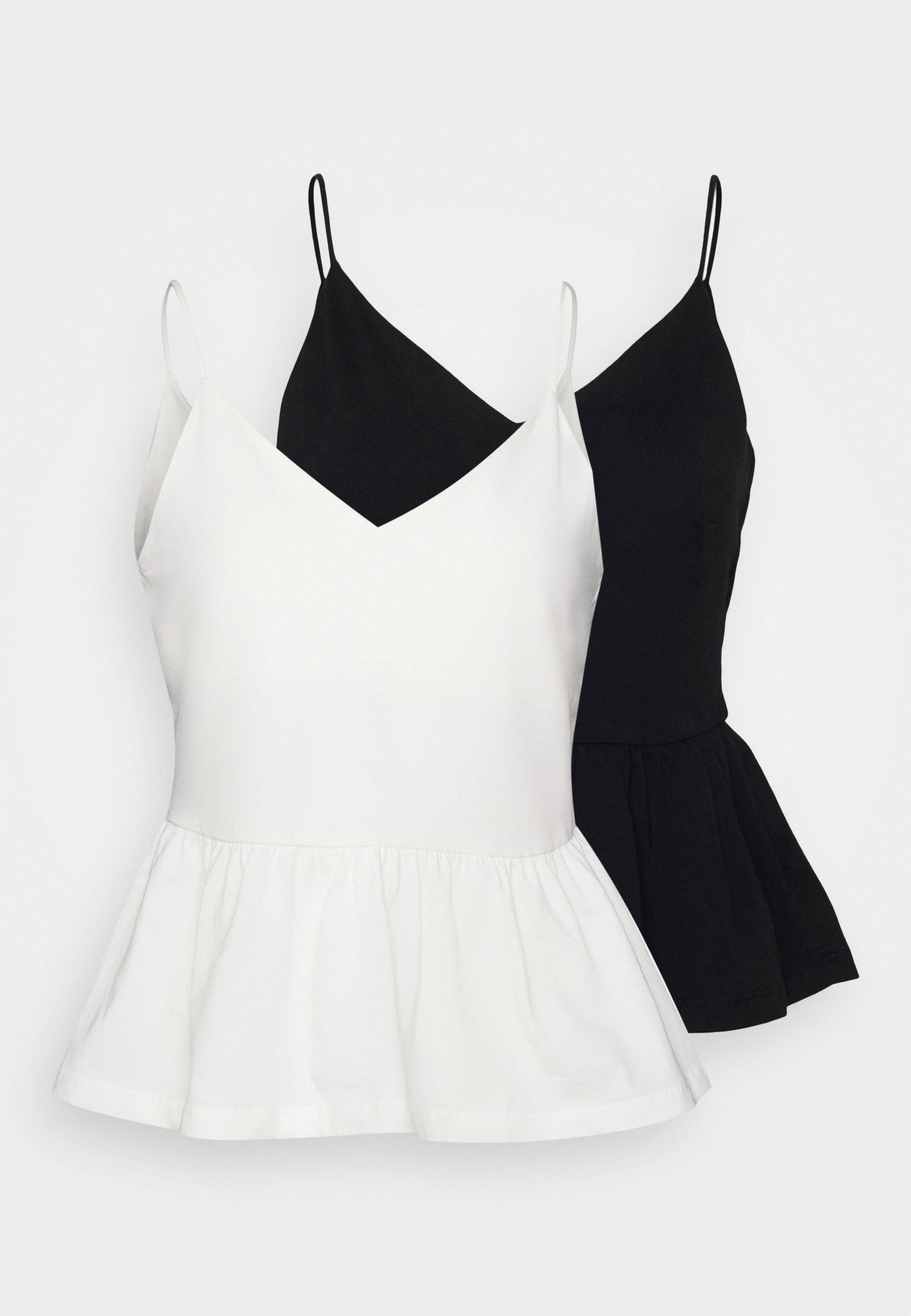  Petite 2Pack- Blouse - Black/ White