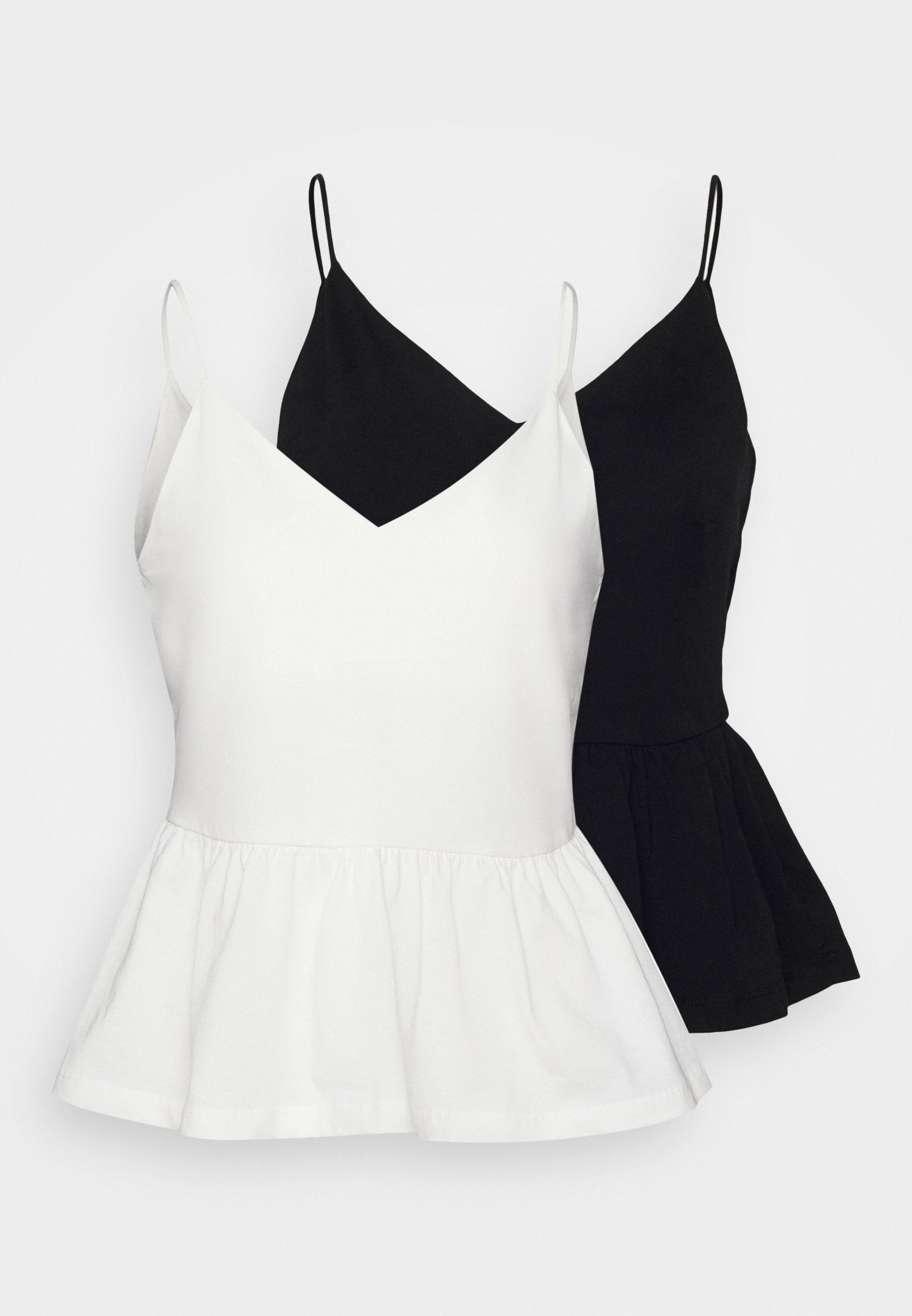  Petite 2Pack- Blouse - Black/ White
