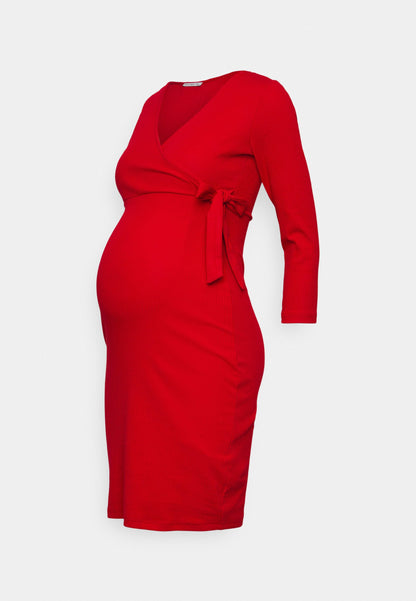  Wrapped Dress - Jersey Dress - Red