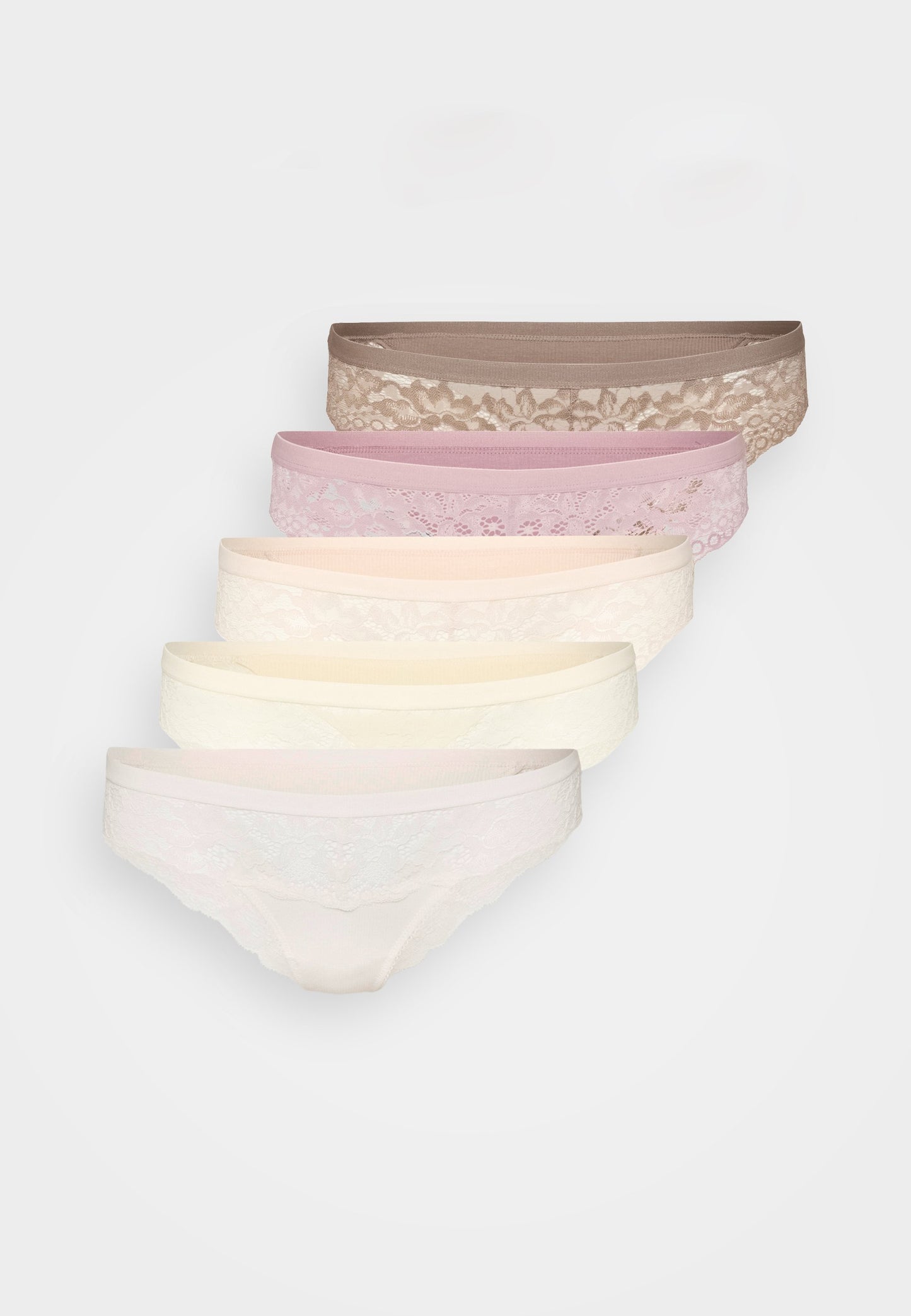 Anna Field 5 PACK - Briefs - Pink/white/brown
