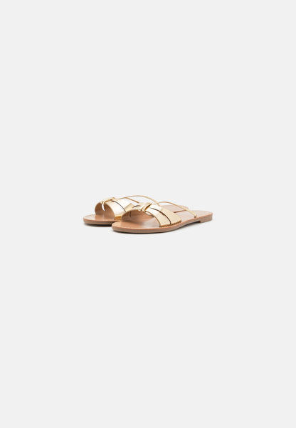 Anna Field Mules - Gold