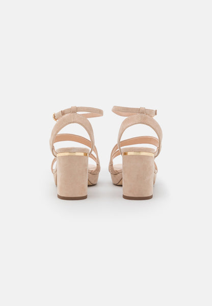  Leather- High Heeled Sandals - Light Pink
