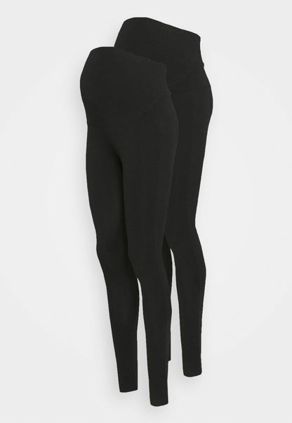  7/8 Length Maternity Leggings 2 Pack - Leggings - Trousers - Black