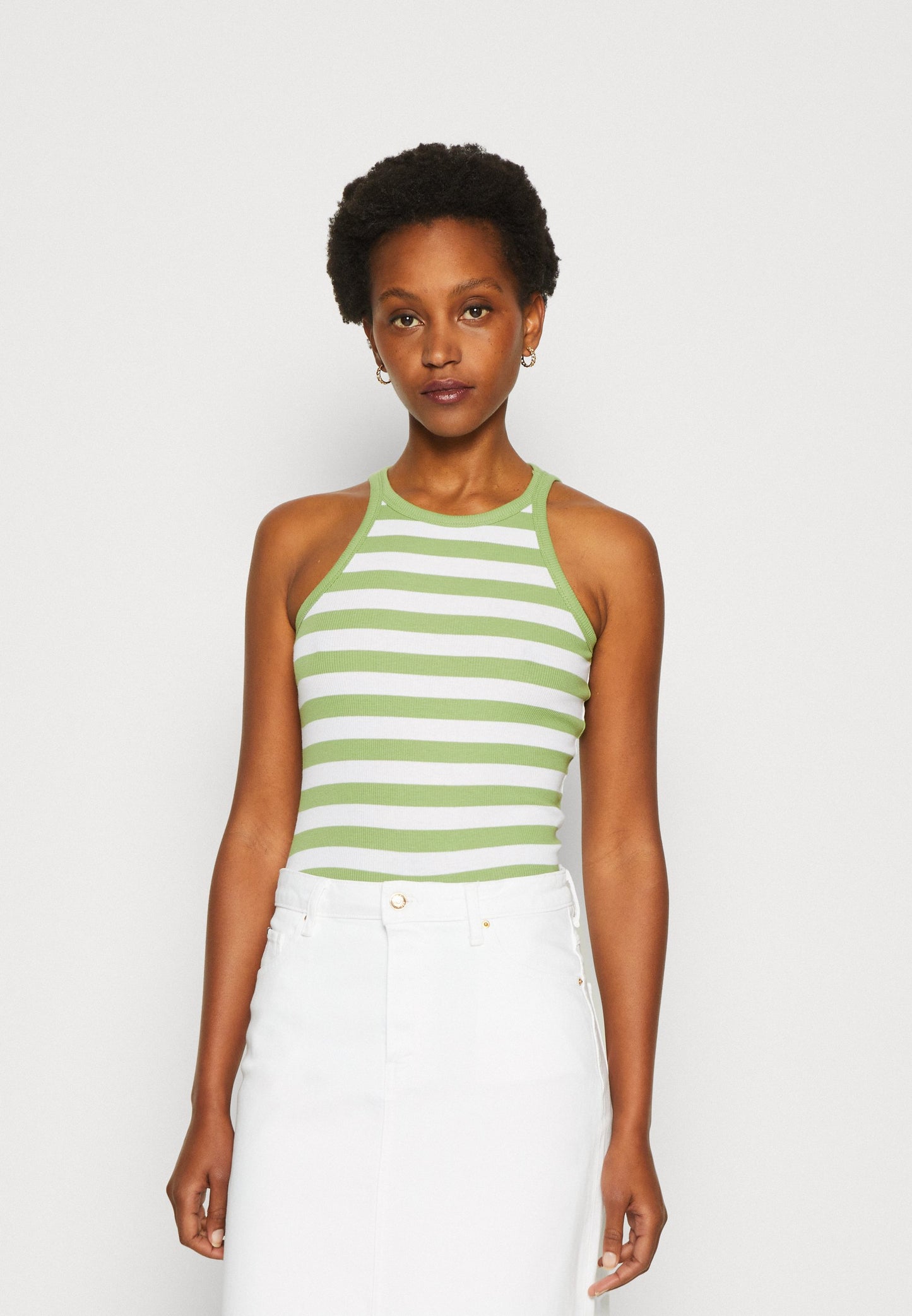 Anna Field 2 Pack - Top - Off-White/Green