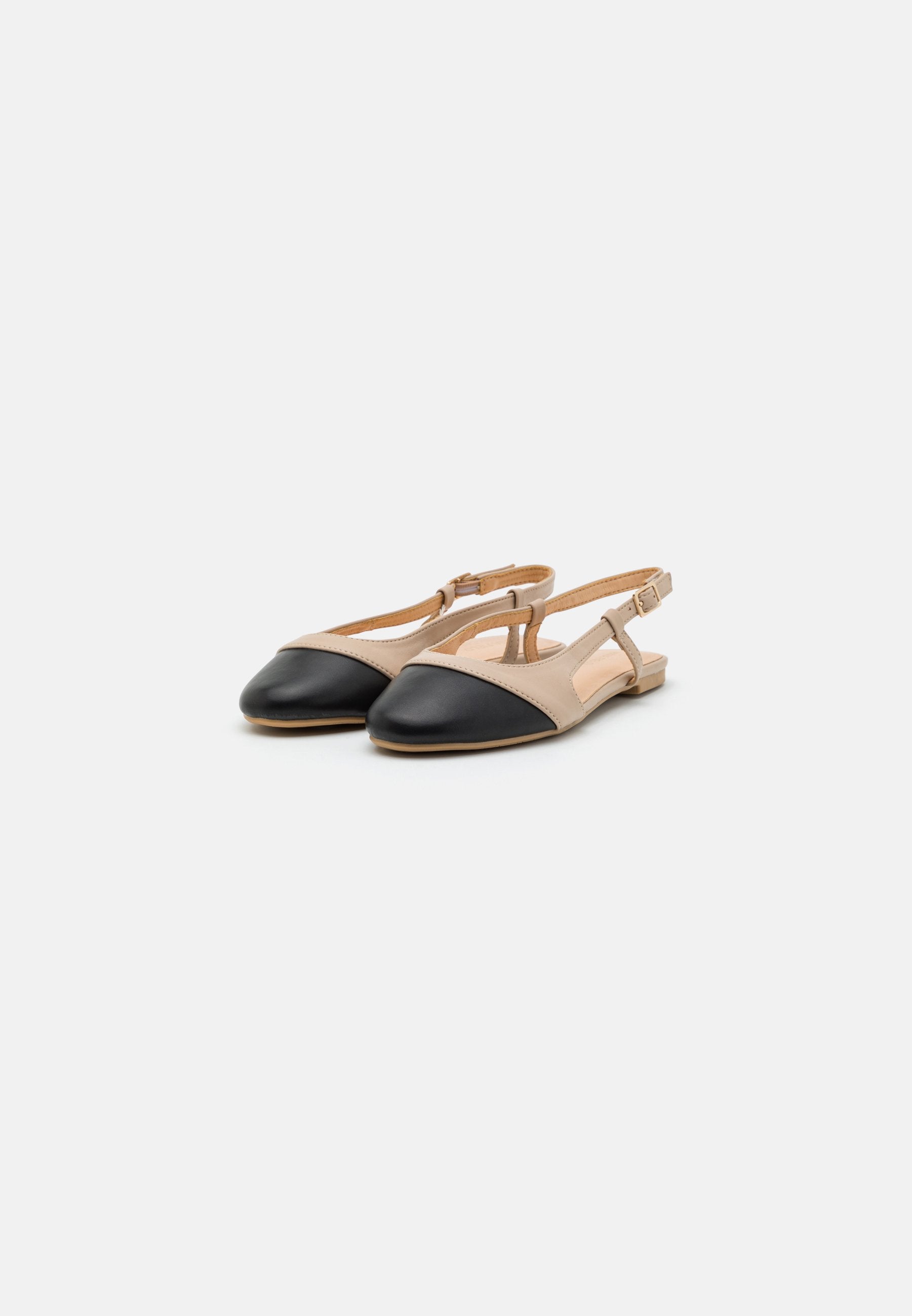 Anna Field Slingback Ballet Pumps - Beige