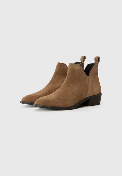 Anna Field LEATHER - Cowboy/biker Ankle Boot - Taupe