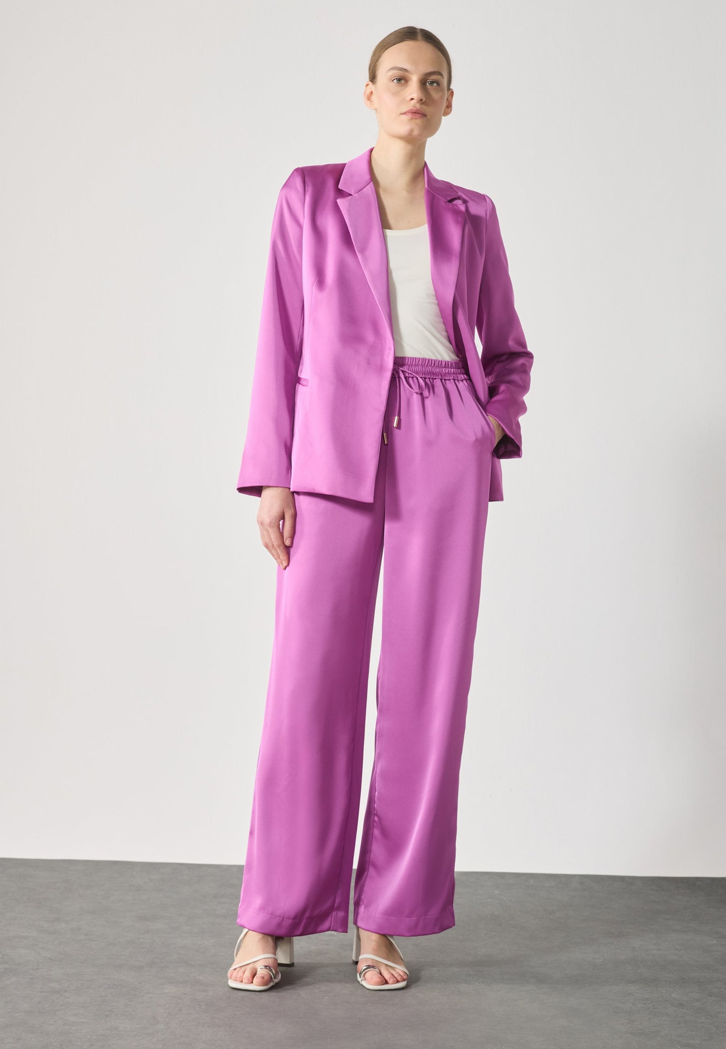 Anna Field Trousers - Cattleya Orchid