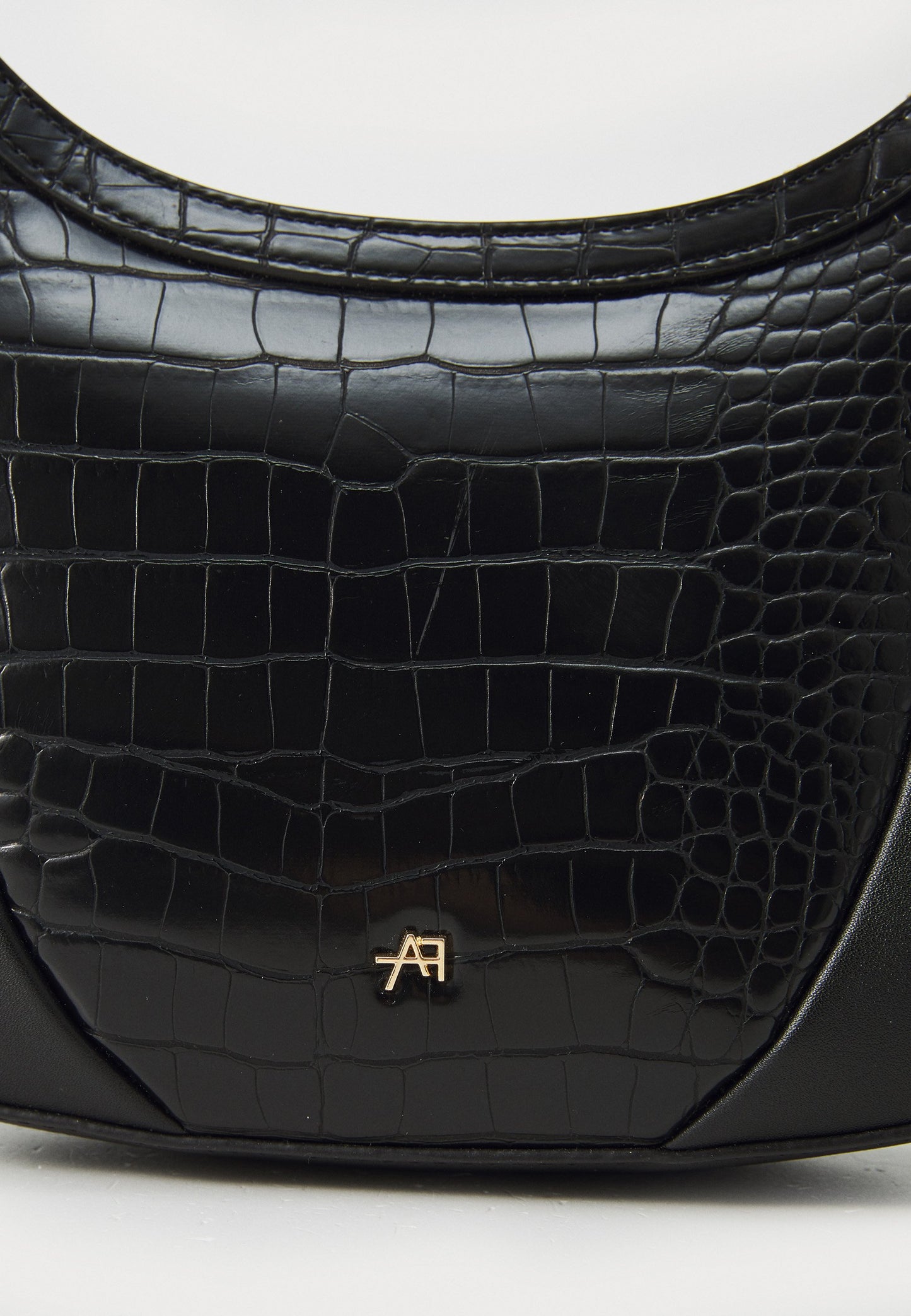 Anna Field Handbag - Black Croco
