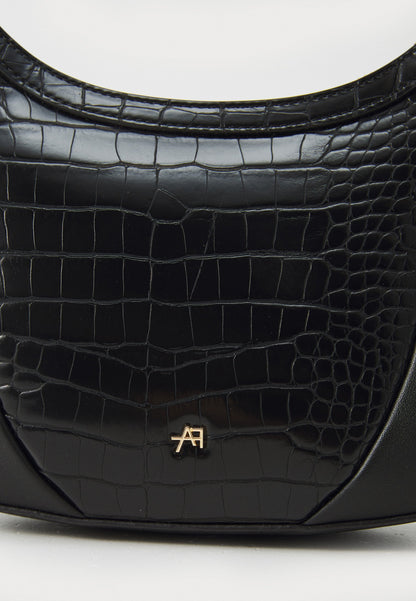 Anna Field Handbag - Black Croco