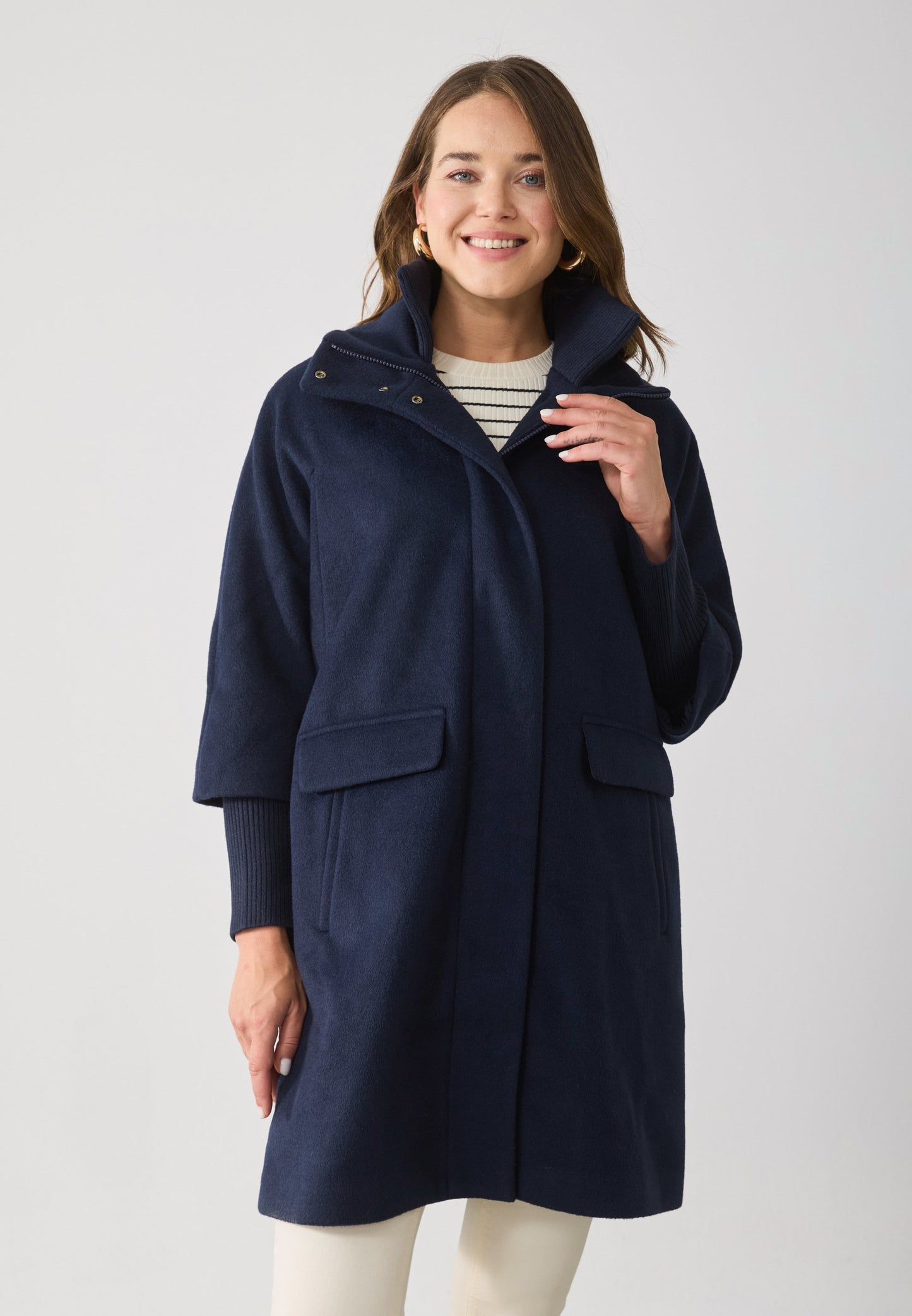 Anna Field Classic Coat - Navy