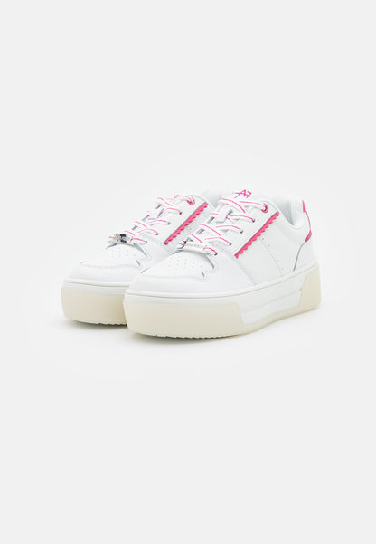 Anna Field Leather - Trainers - White/Pink