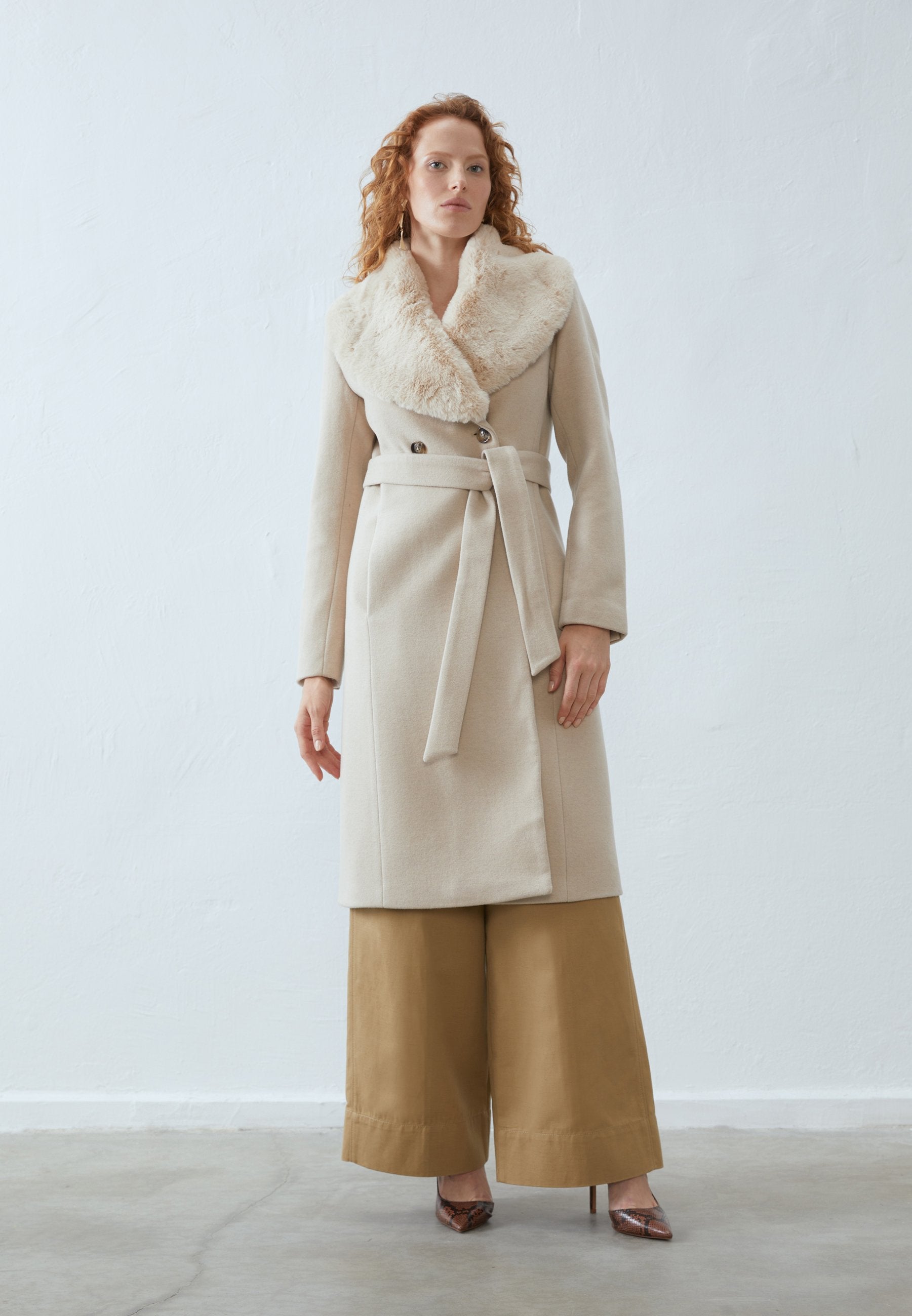 Anna Field Classic Coat - Beige