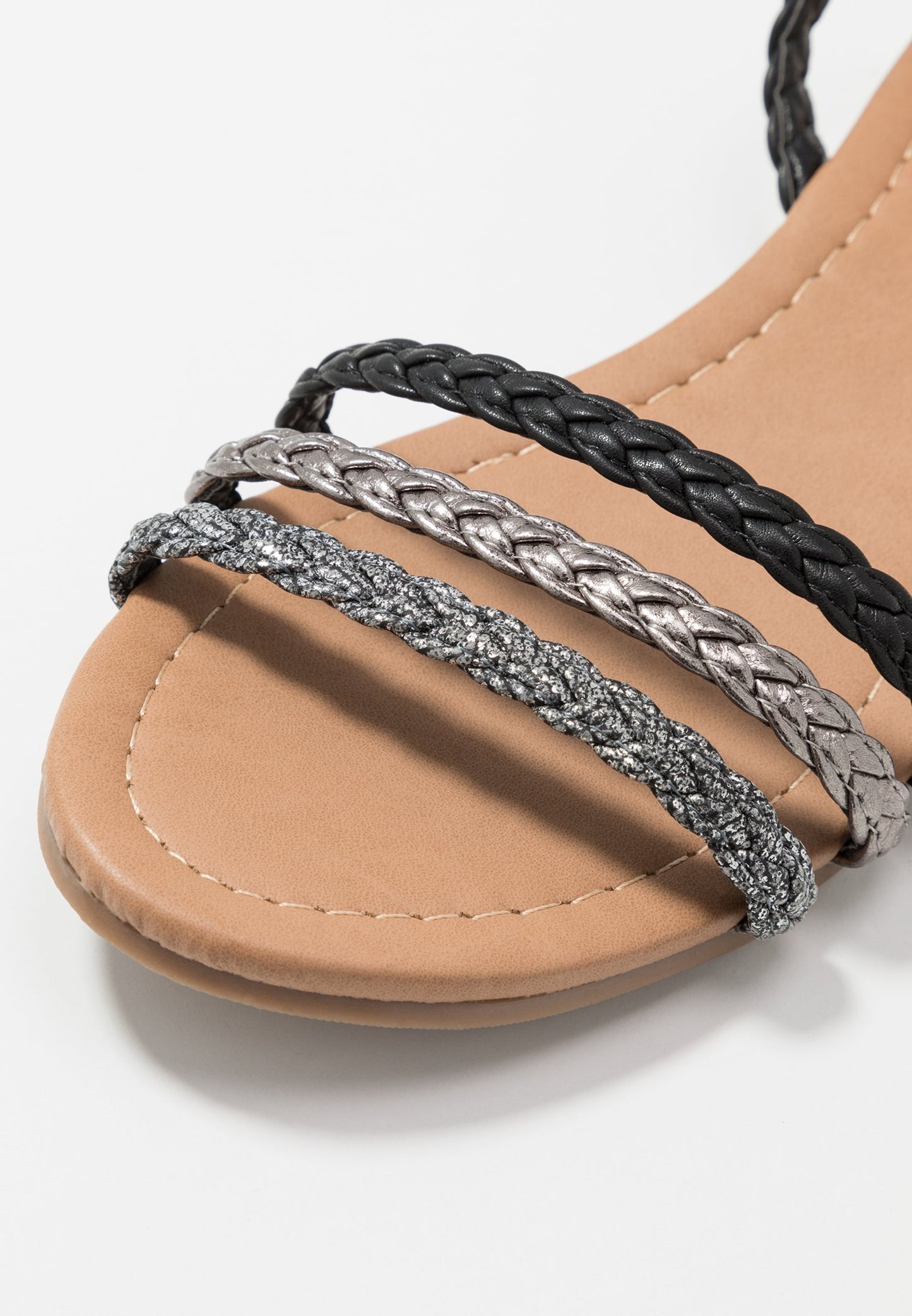 Anna Field Sandals - Black/Silver