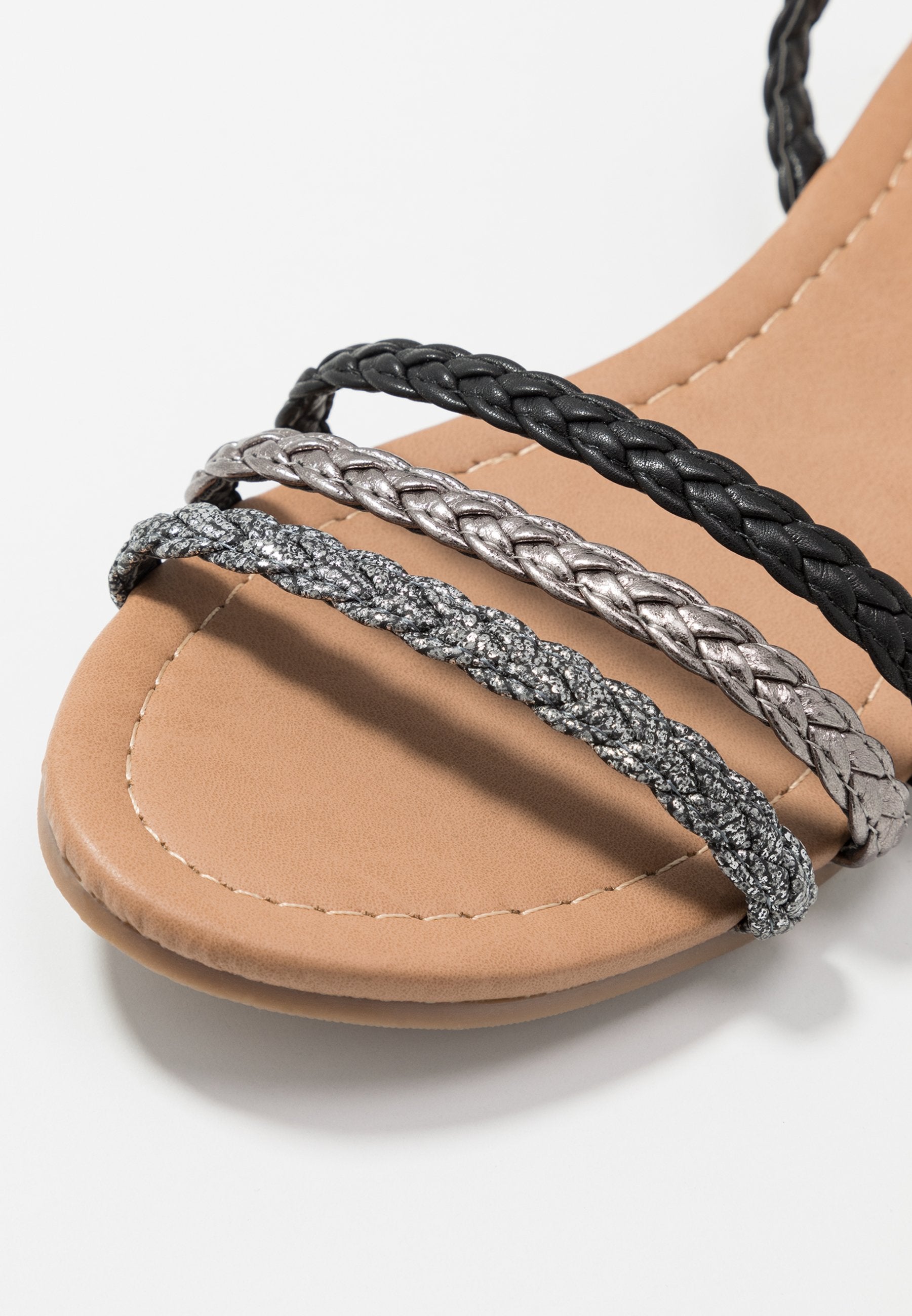 Anna Field Sandals - Black/Silver
