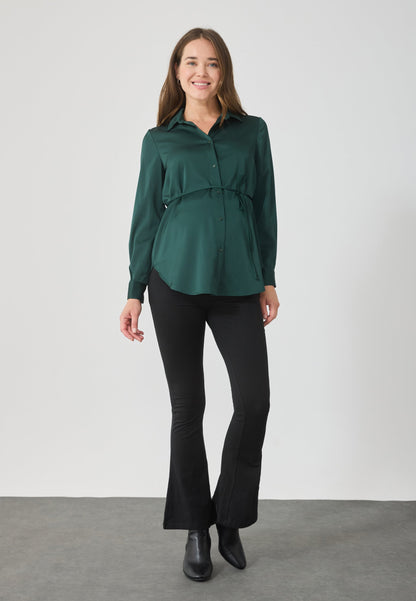  Button-down Blouse - Green