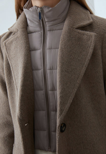 Anna Field Classic Coat - Mottled Beige