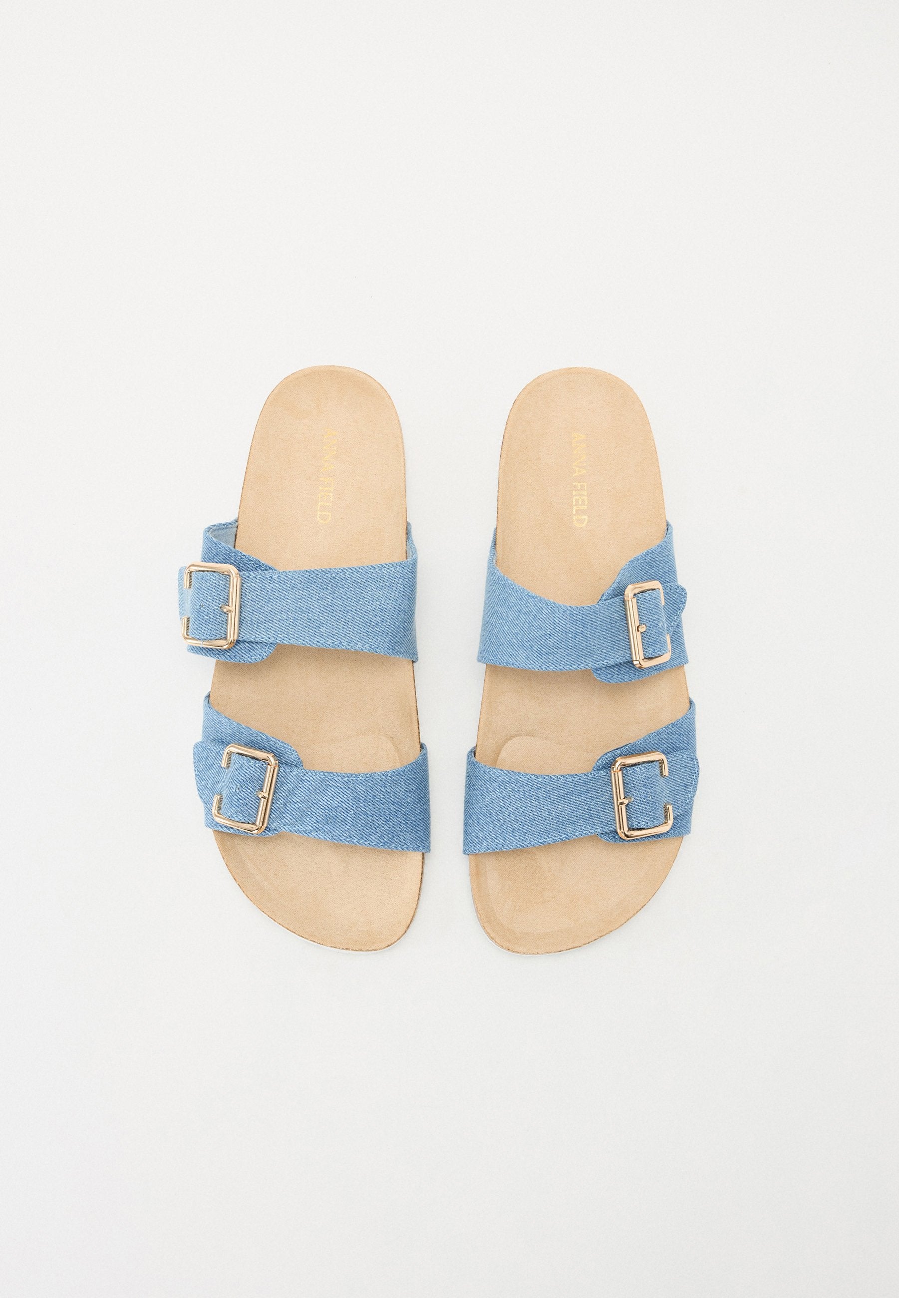 Anna Field GILO - Mules - Blue Denim