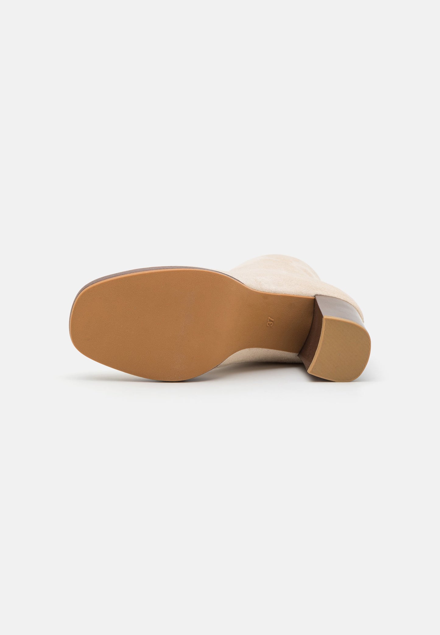  Wide Fit - Platform Ankle Boots - Beige