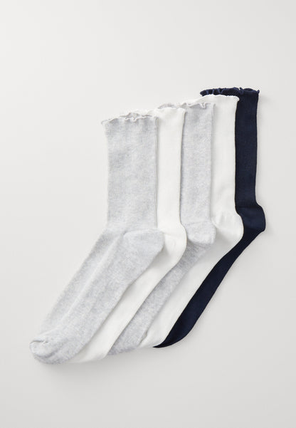 Anna Field 5 PACK - Socks - Blue/offwhite/grey