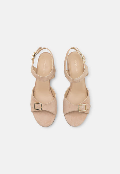  Leather- Sandals - Beige