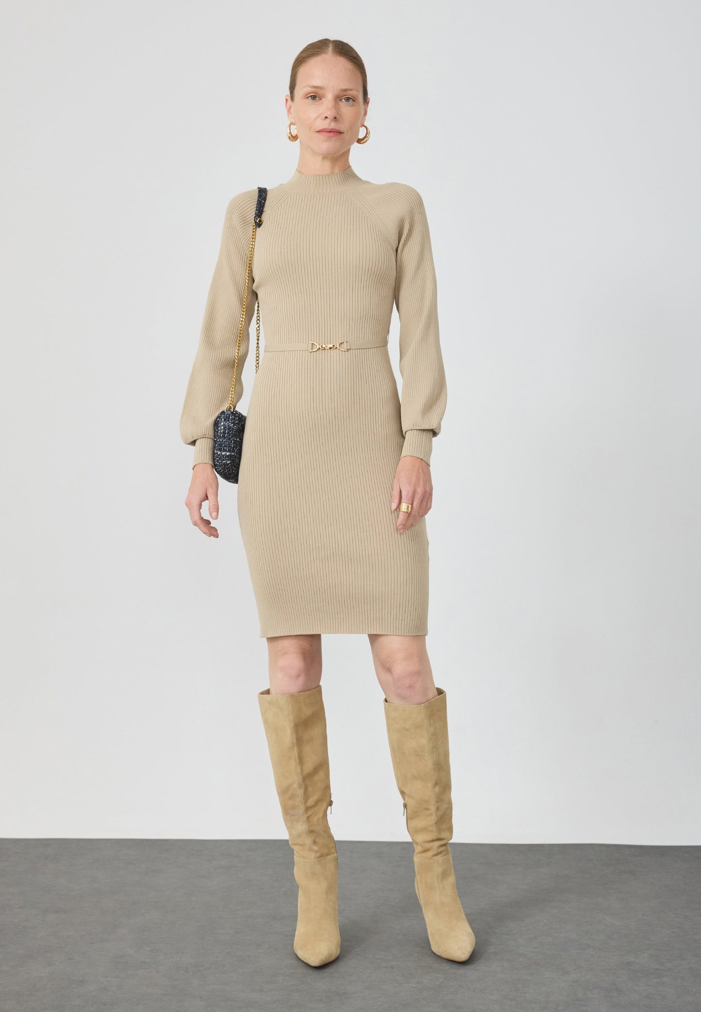 Anna Field Jumper Dress - Beige