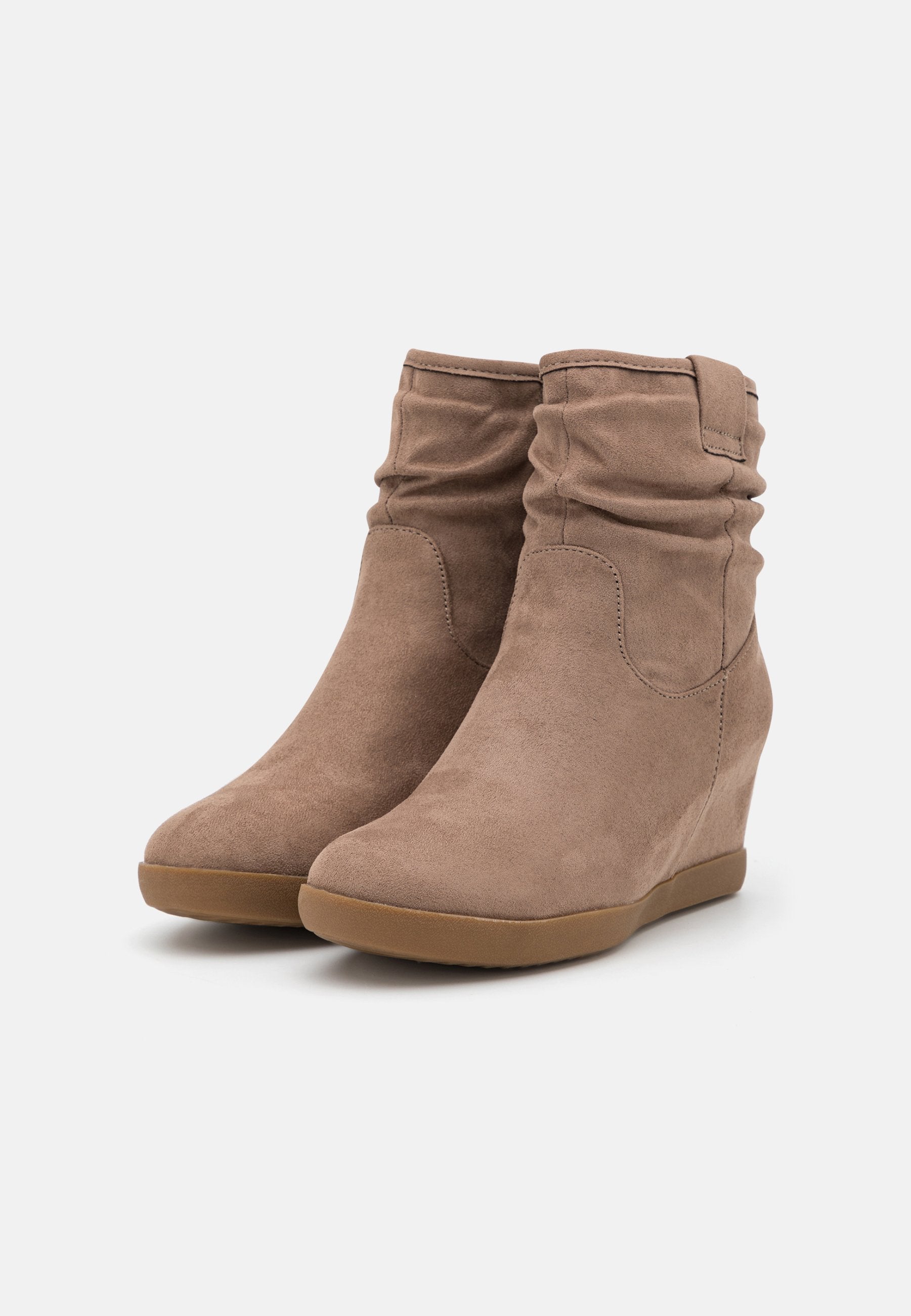 Anna Field Winter Boot - Wedge Ankle Boots - Taupe