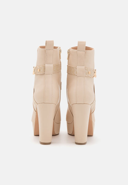 Anna Field Platform Ankle Boots - Beige